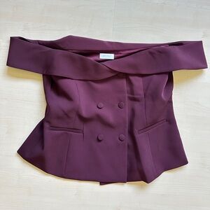 Meshki Off the Shoulder tailored Top